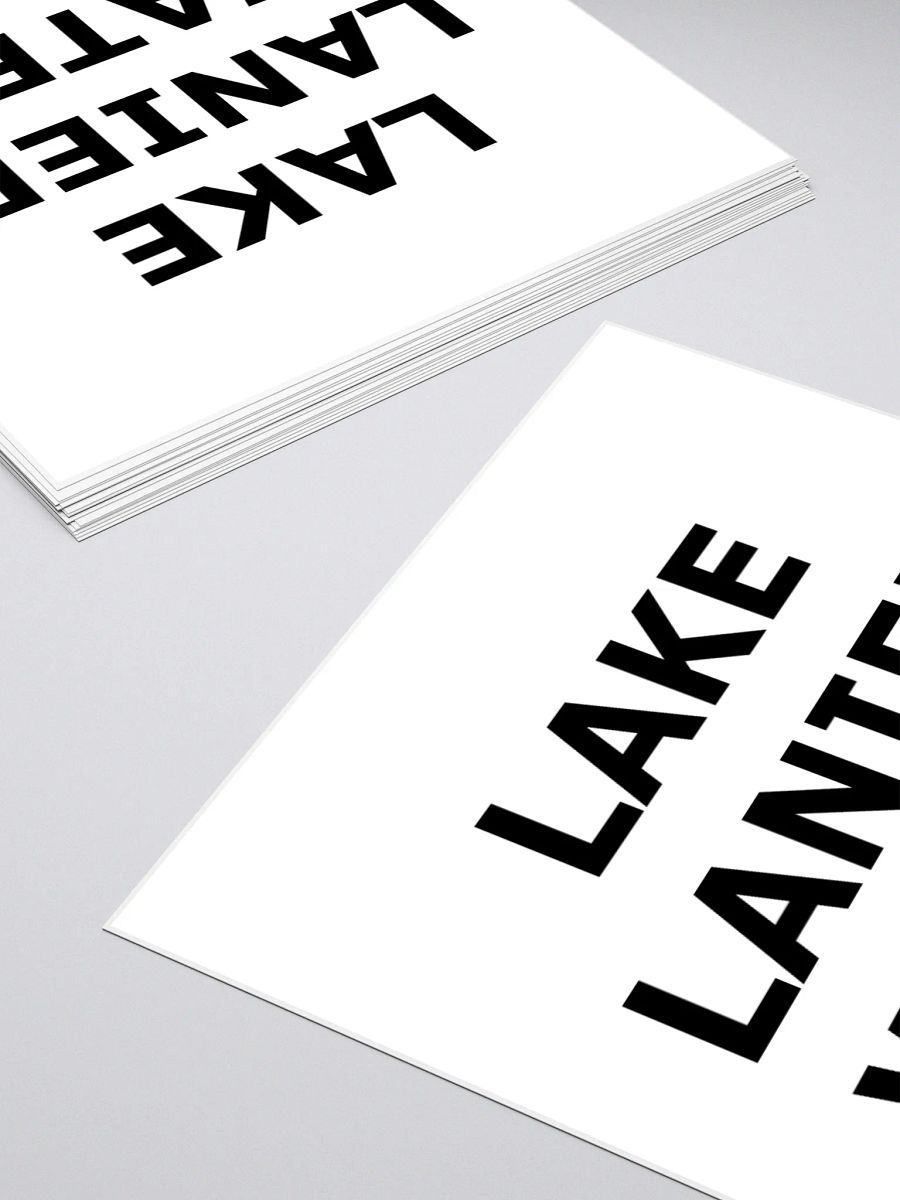 LAKE LANIER WATER STICKER BLACK/WHITE product image (11)