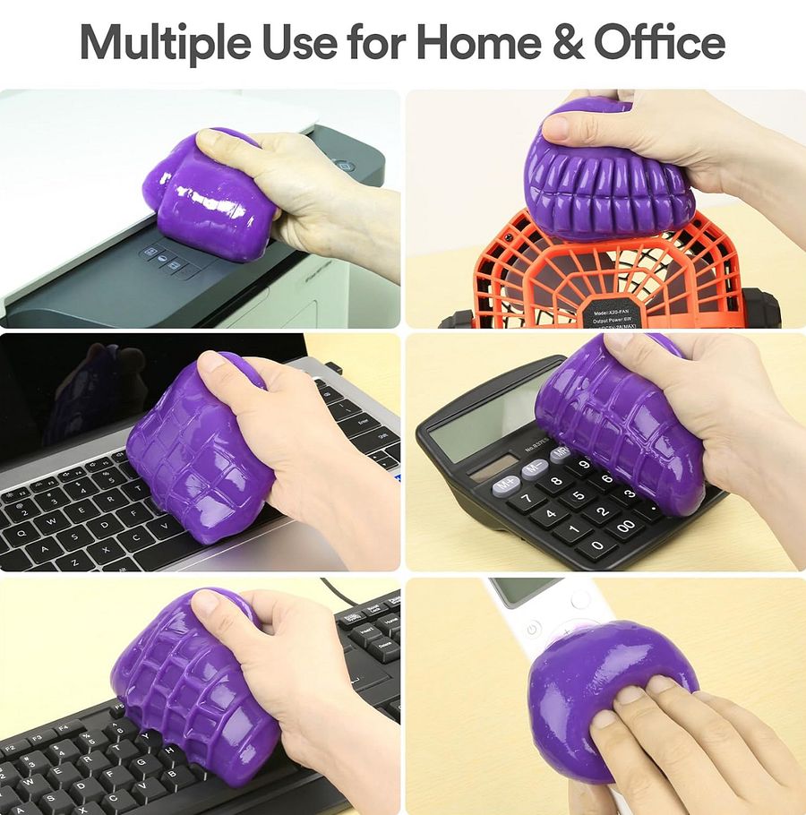 Dont touch my car Cleaning Gel ( Detailing Putty Auto Detail Tools Interior Cleaner Slime Crevice Accessories Keyboard Purple ) product image (6)