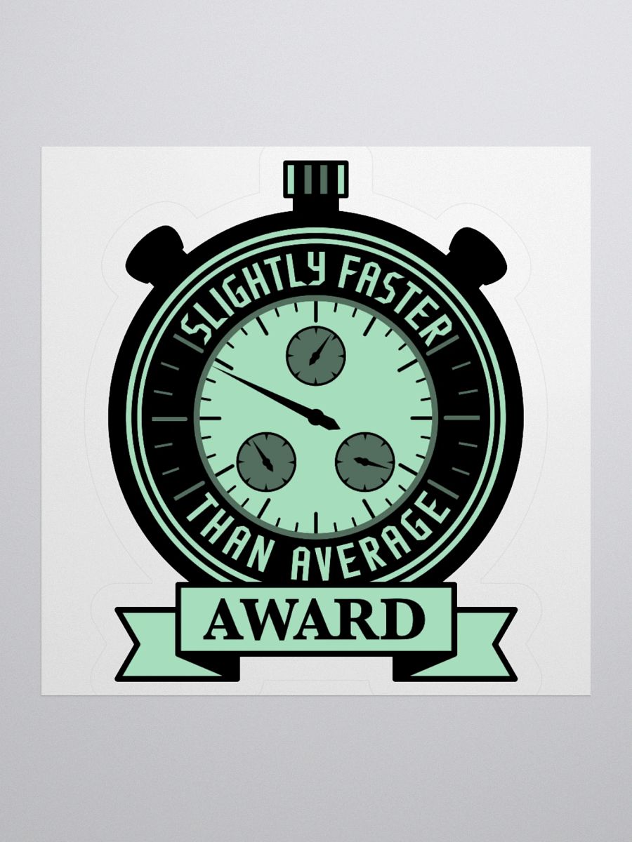 Slightly Faster Award Sticker product image (2)