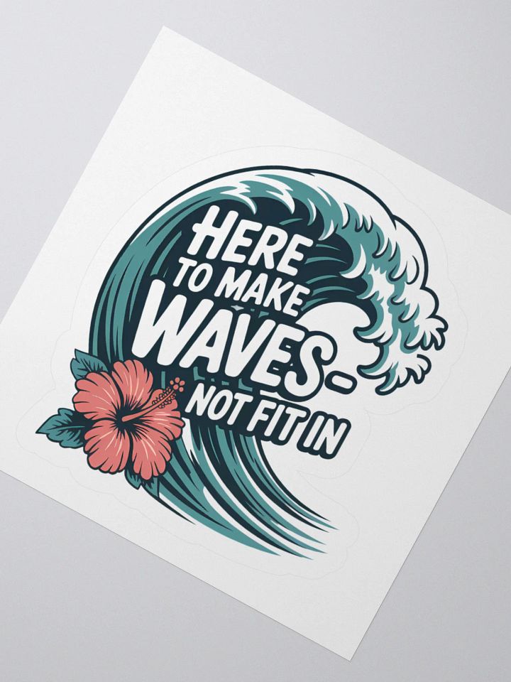 Here to Make Waves Human Design Manifestor Sticker product image (4)
