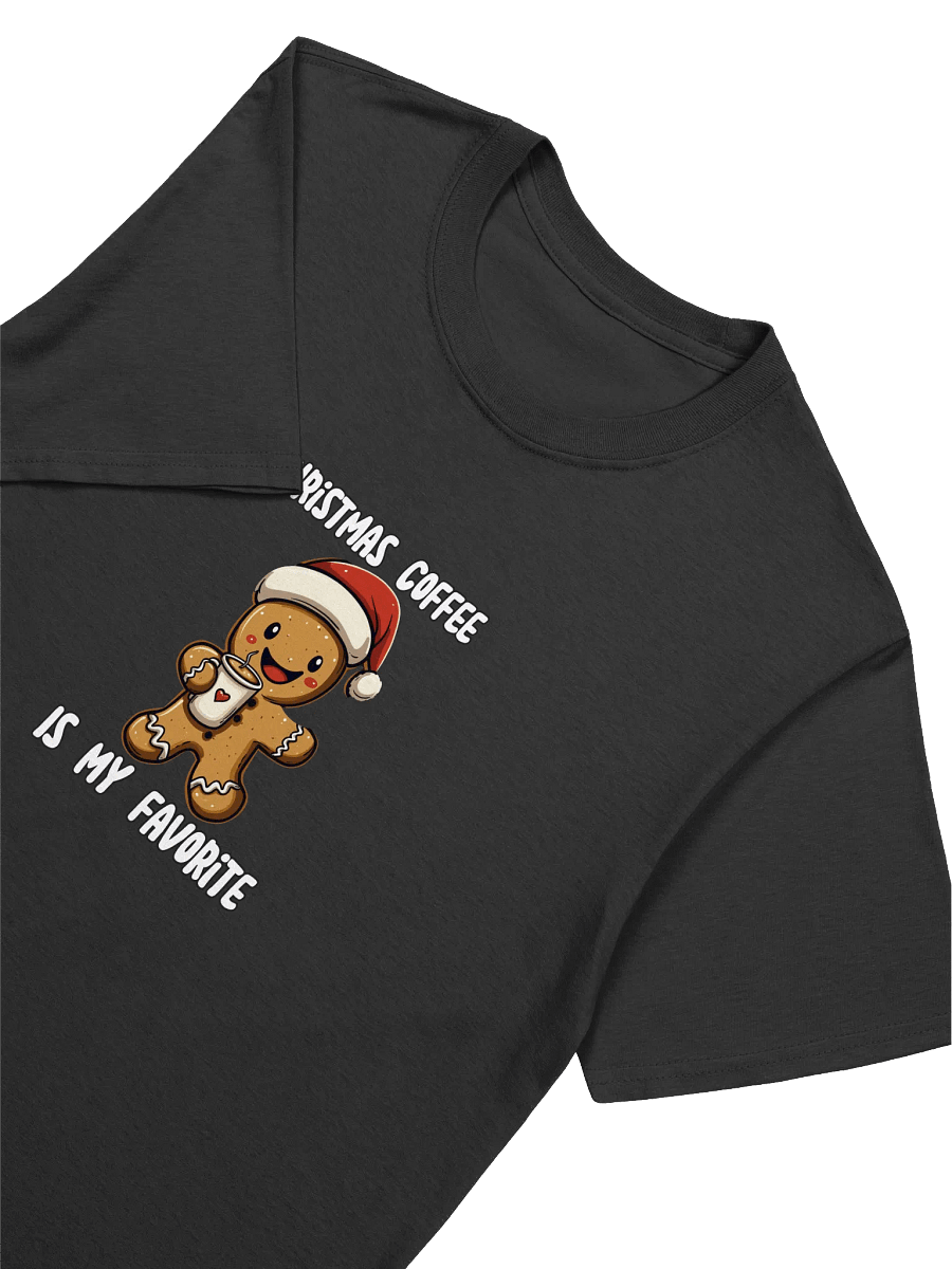Cute Gingerbread Man Christmas Coffee Unisex T-Shirt product image (15)