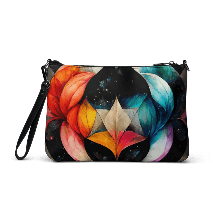 faux leather Charcoal Dreams All-Over Crossbody Bag product image (3)