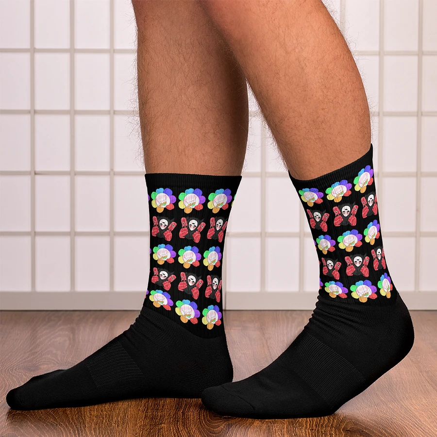Black Flower and Visceral Socks product image (4)