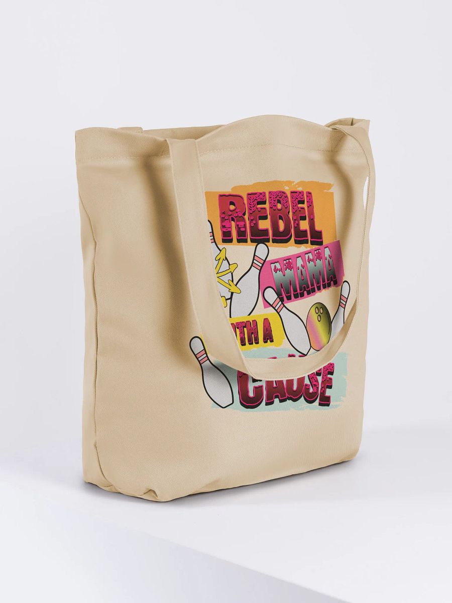 Rebel Mama With A Cause Bowling Eco-Friendly Tote Bag product image (4)