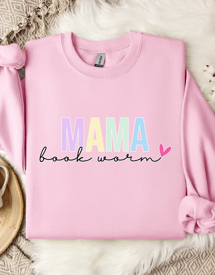 Mama Book Worm SweatShirt product image (8)