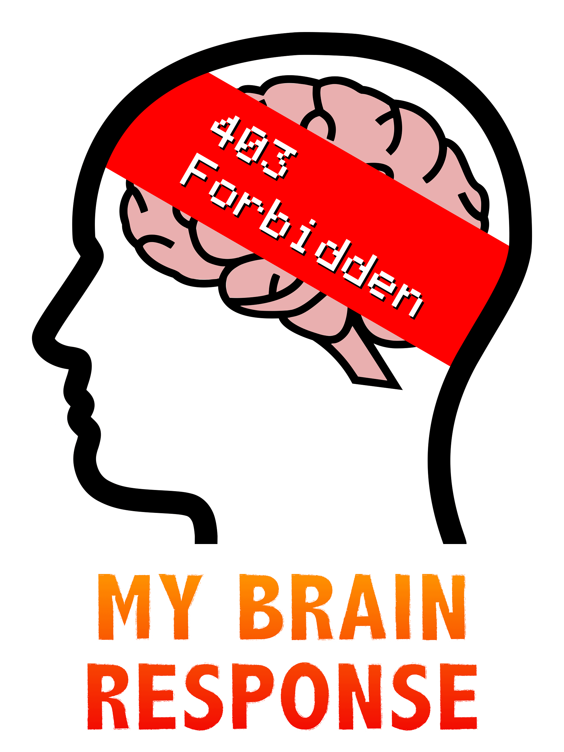 My Brain Response: 403 Forbidden T-Shirt product image (2)