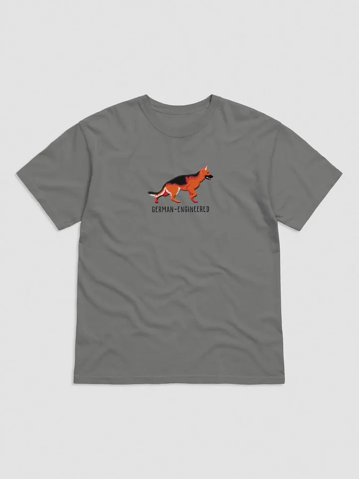 German-Engineered T-Shirt(Embroidered) of a German Shepherd(Red & Black) product image (4)