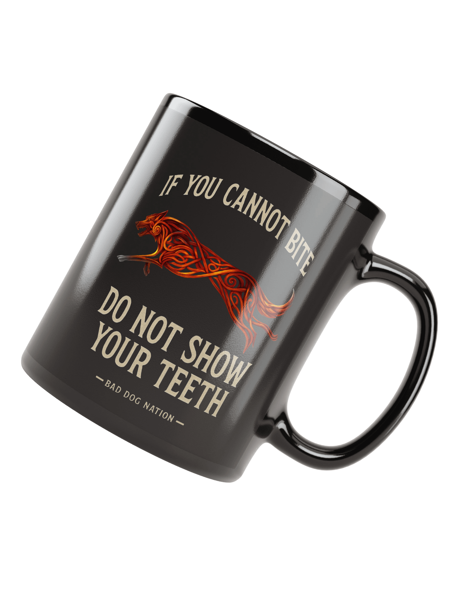 If You cannot bite - Black ceramic mug product image (1)