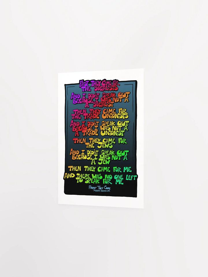 "First they came" Poster product image (2)