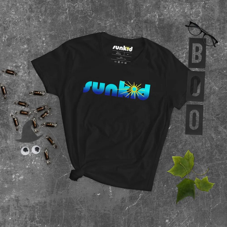 Blue sunkid logo women's T-shirt product image (9)
