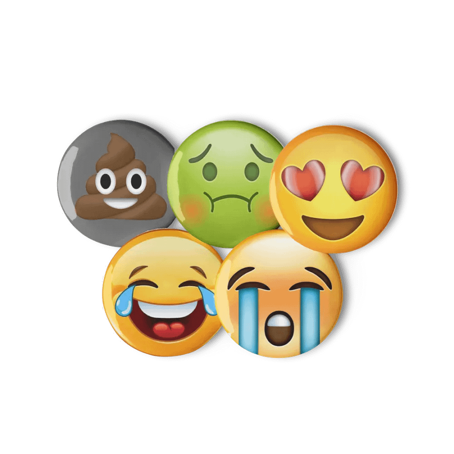 Emoji Pin Button Set (5-Piece) product image (6)