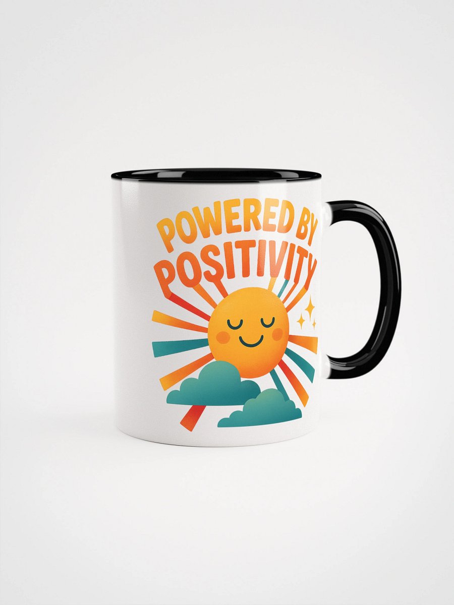 Powered by Positivity – Radiant Smiling Sun Mug product image (3)