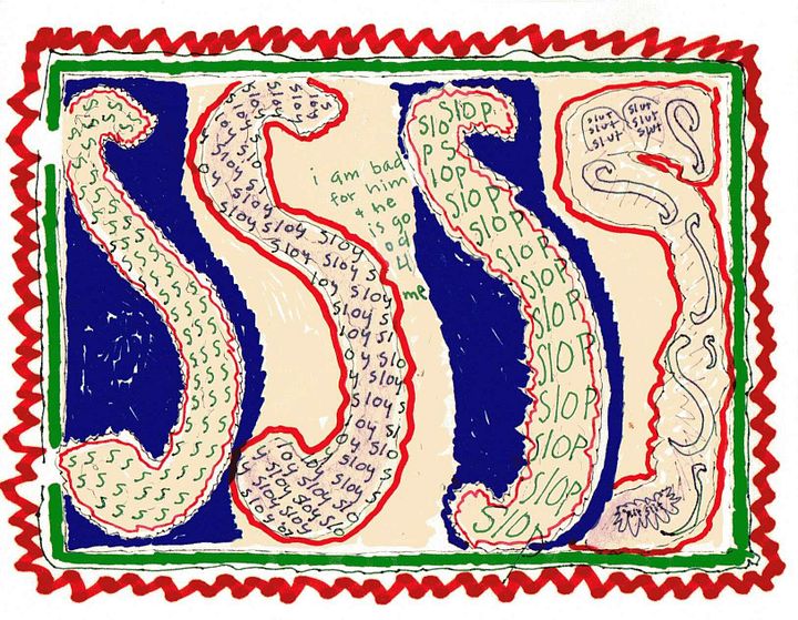 S's in bric brac panel card print product image (1)