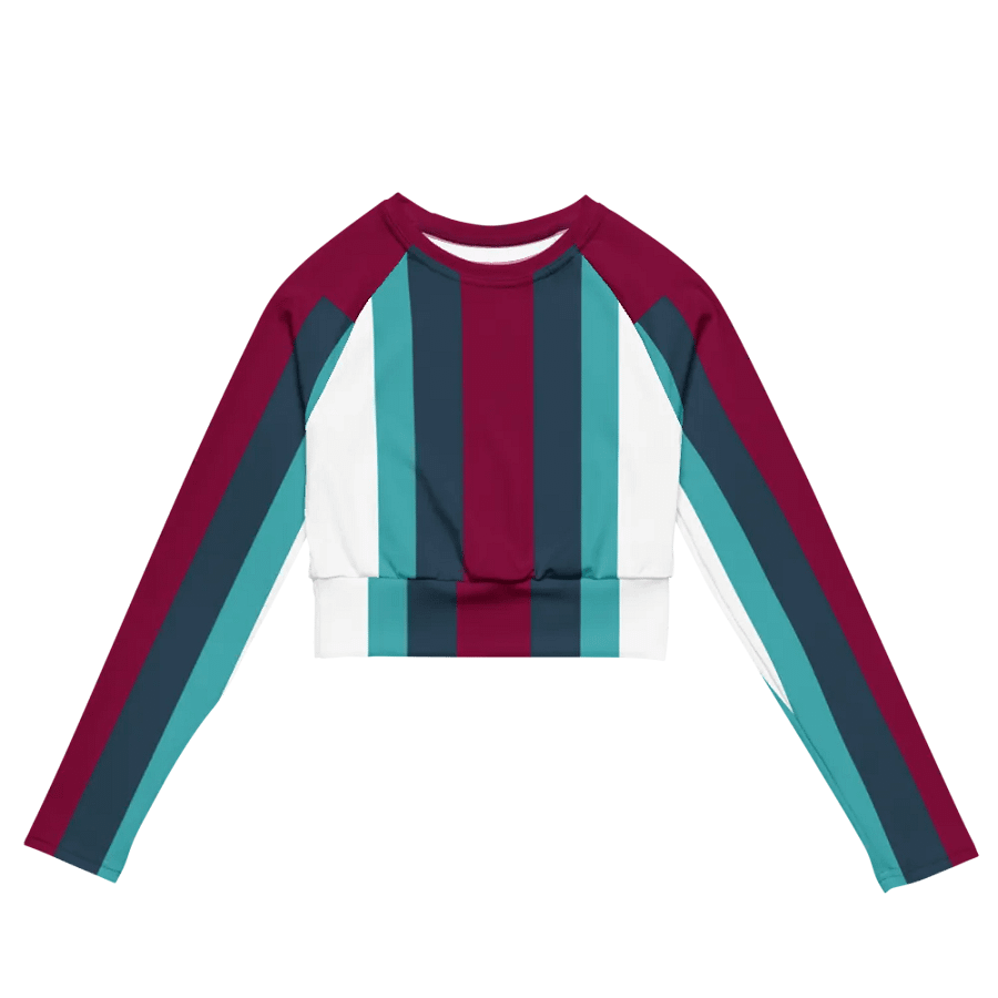 Symmetric Stripes Eco-Friendly Crop Top product image (2)