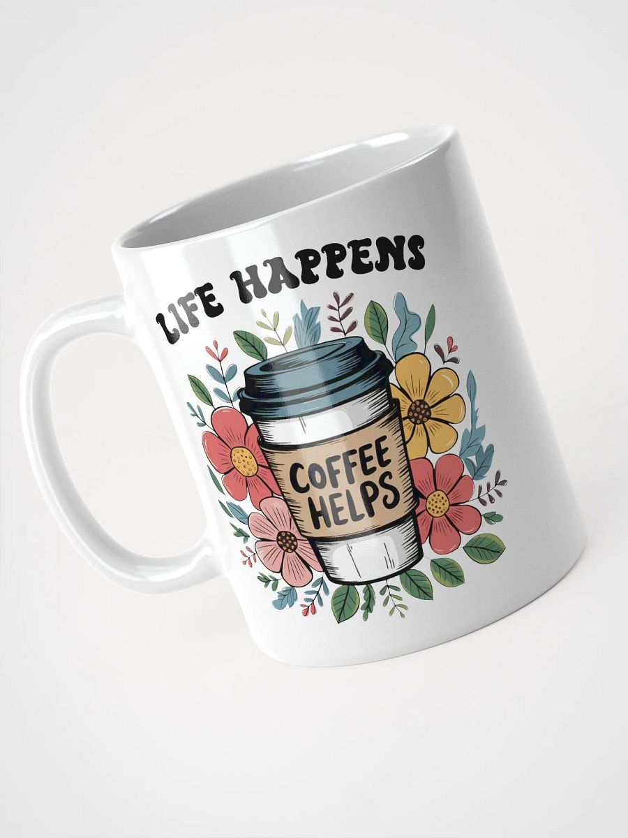 Floral Life Happens Coffee Helps Mug product image (2)