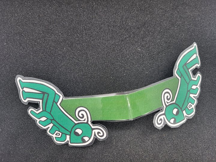 Magnetic Bookmark – Cute Cartoon Grasshopper (3") product image (2)