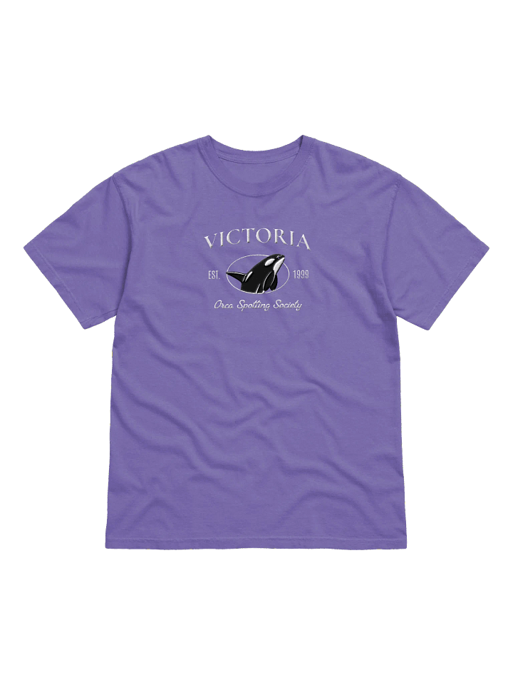 Victoria BC Orca Spotting Center Embroidery Tee product image (23)