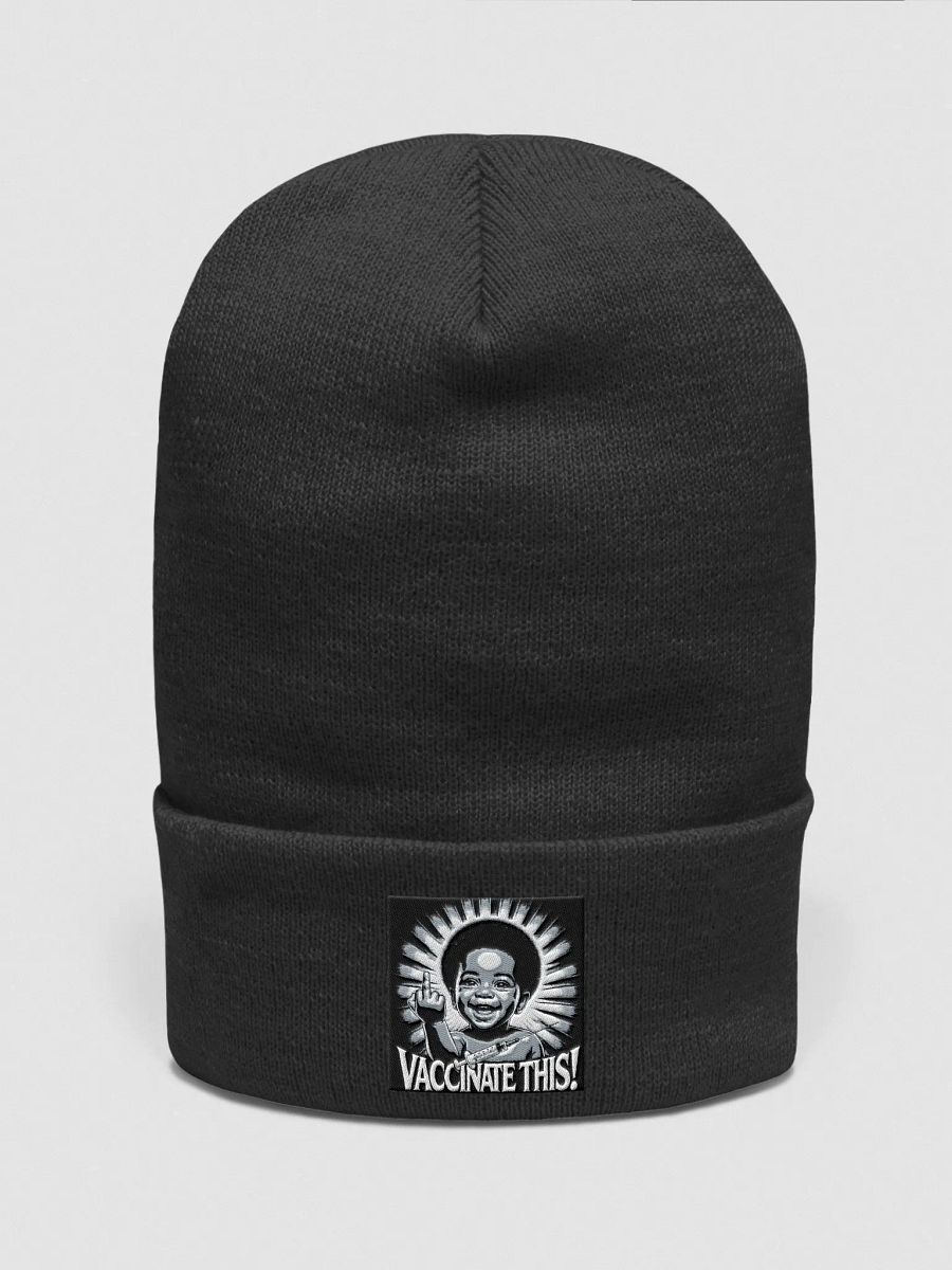 VACCINATE THIS! (BLK BABY) BEANIE product image (6)