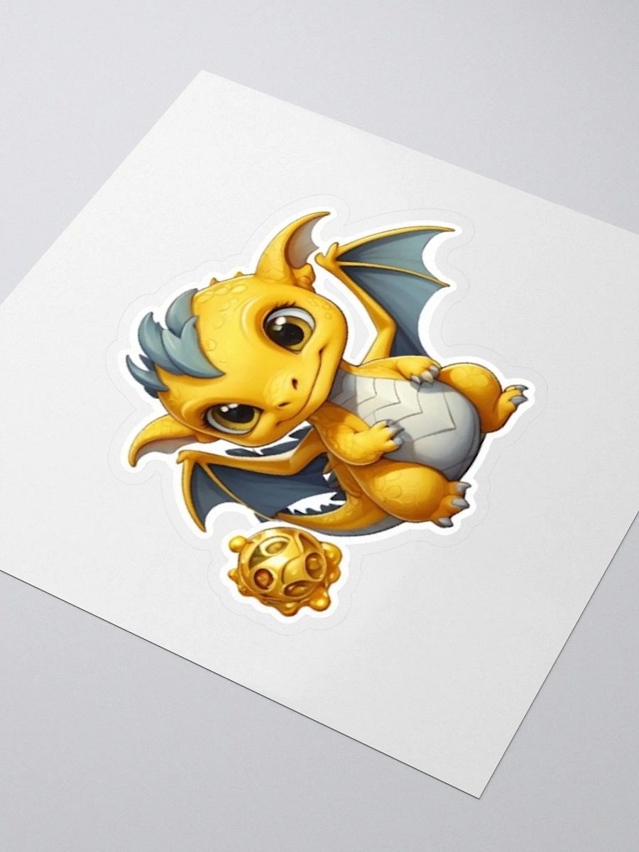 Cute Baby Yellow Dragon V.2 Sticker product image (3)