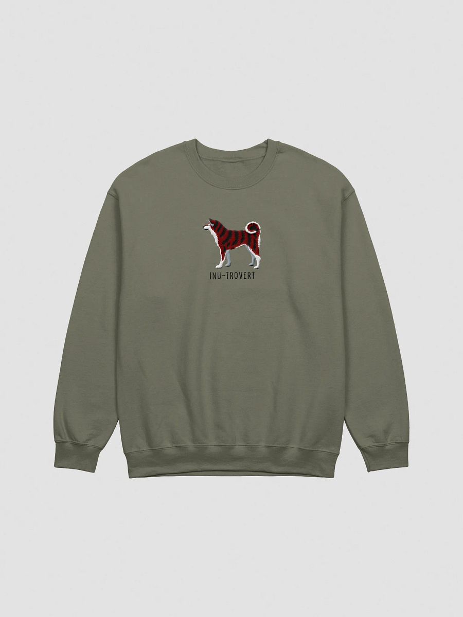 Inu-Trovert Sweatshirt (Embroidered) of a Japanese Akita Inu(Red Brindle) product image (7)