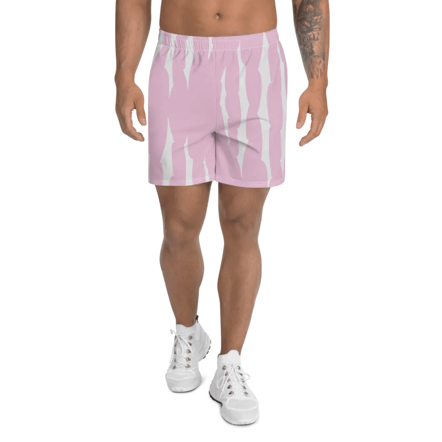 [ ITZJOEL44 ] PINK/WHITE Athletic Shorts product image (10)