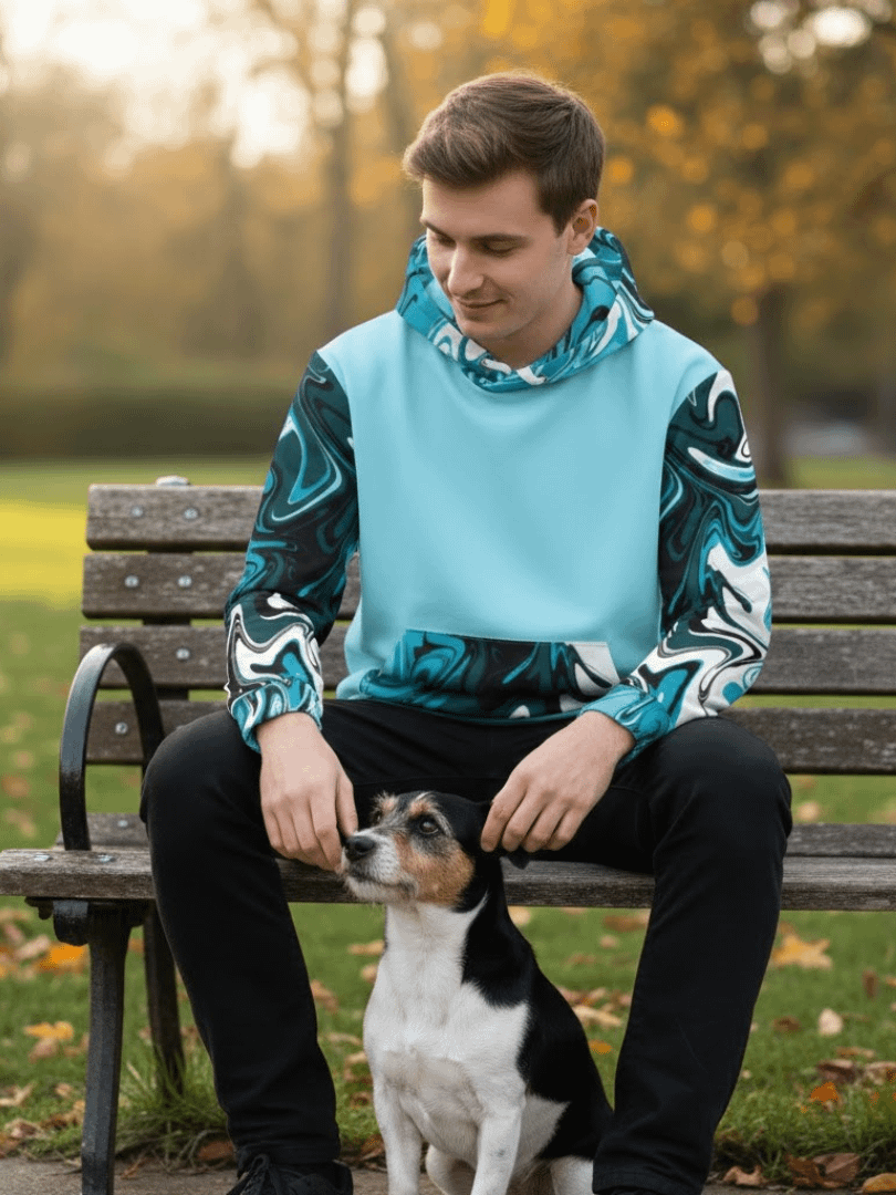 Blue Swirl Hoodie product image (1)