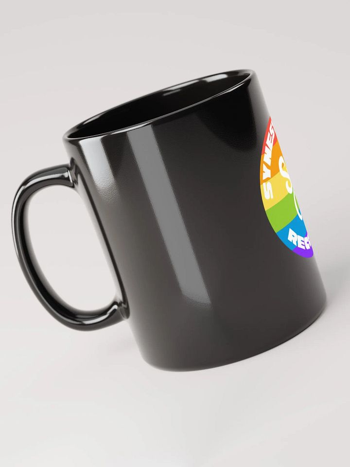 Synesthesia Records Rainbow Logo Mug BLK product image (2)