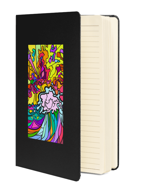 Vibrant Energy Hardcover Notebook – Wave at Sunset product image (2)