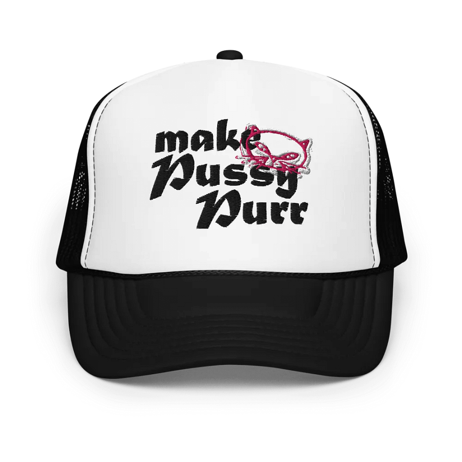 Pussy Cat Face Pur | Foam Trucker Hat product image (1)