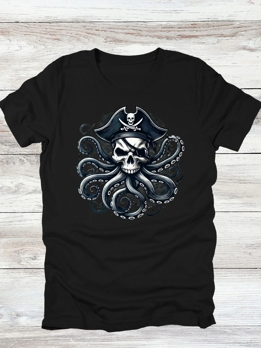 Pirate Tentacle Skull T-Shirt product image (2)