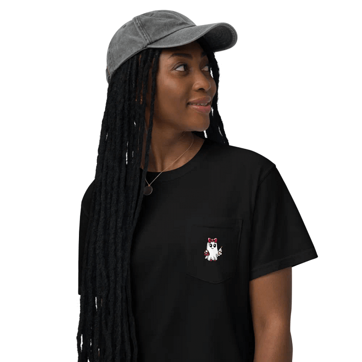 Stylish Ghost Cotton Pocket T-Shirt product image (2)