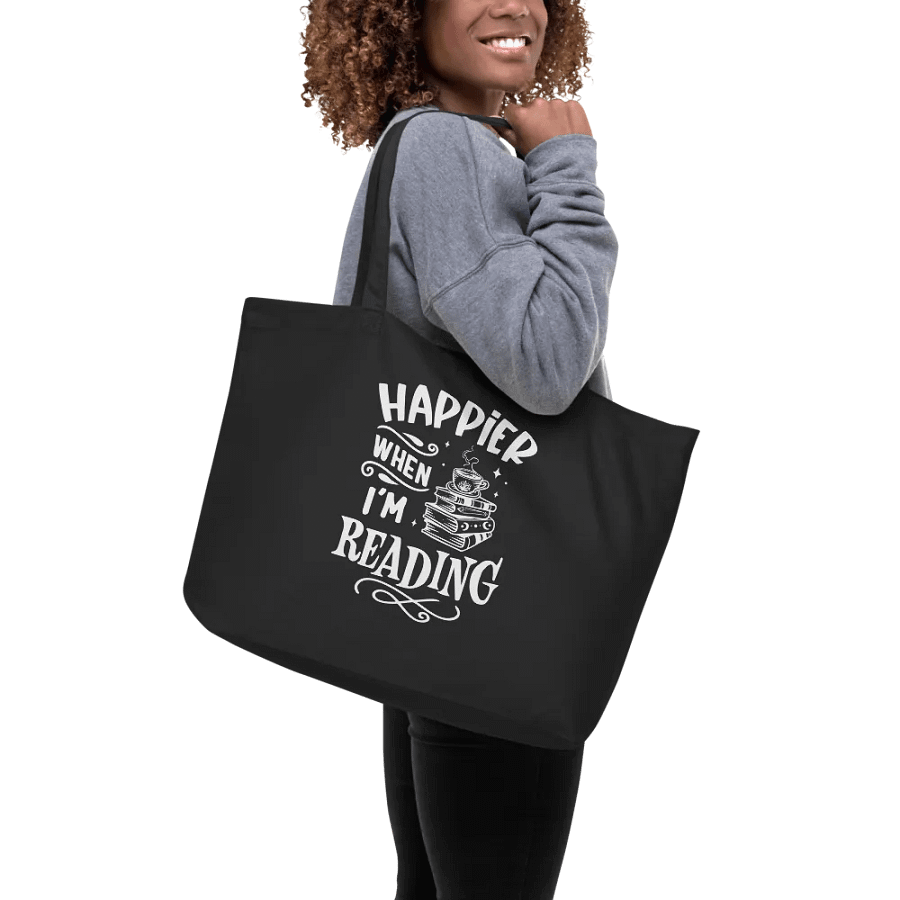 Happier When I'm Reading Bag product image (9)