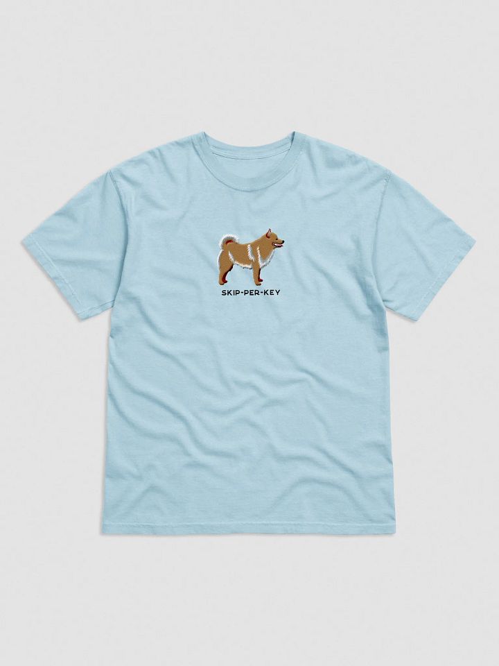 Skip-Per-Key T-Shirt(Embroidered) of a Schipperke(Tan) product image (41)