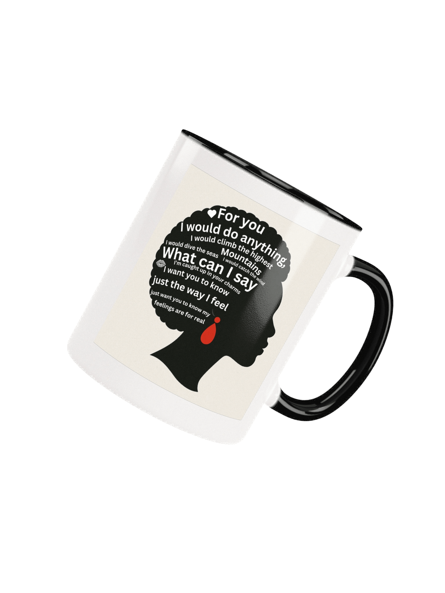Afro Ceramic Mug- Come Over lyrics product image (4)