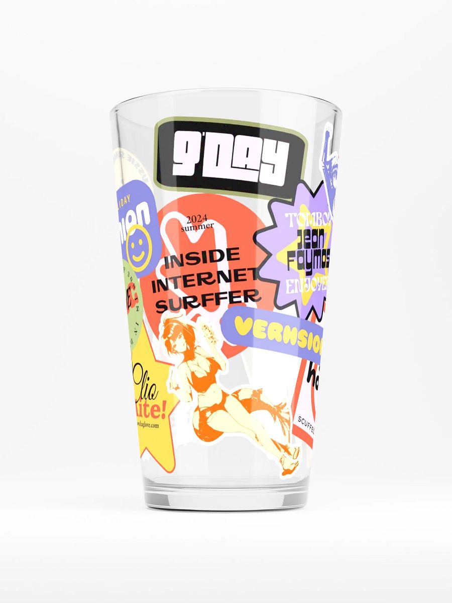 Stickerbomb Pint Glass product image (1)