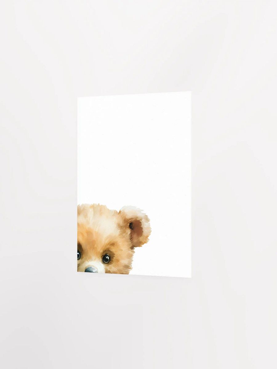 Woodland Shy Bear Peek a Boo Print product image (3)