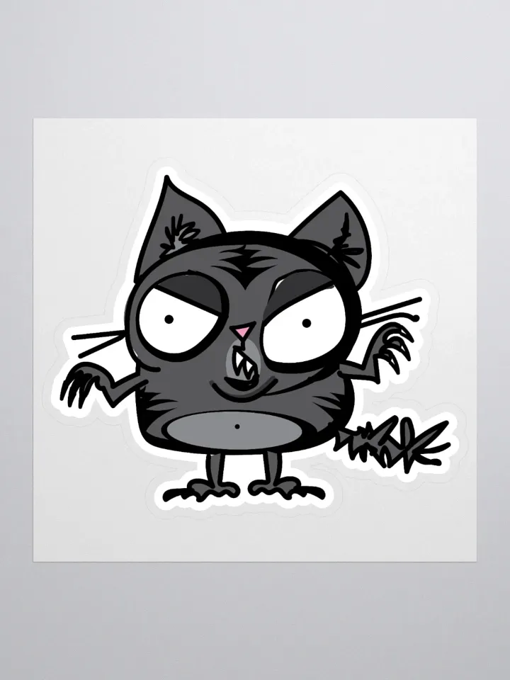 Black Cat Energy Sticker product image (1)
