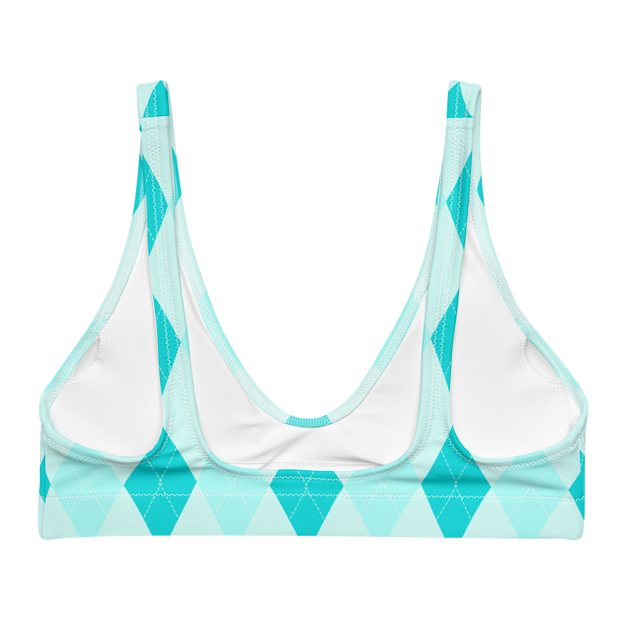 Blue Argyle Paradise Bikini Top product image (2)