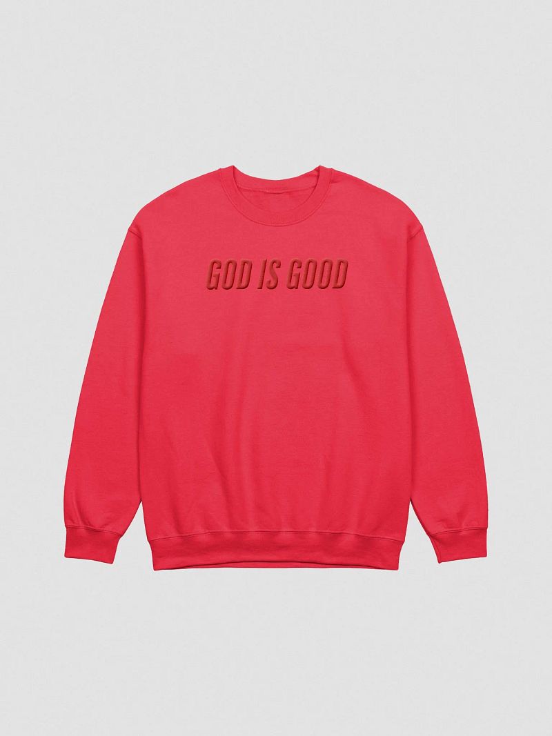 God is Good - Red Monochromatic Crewneck