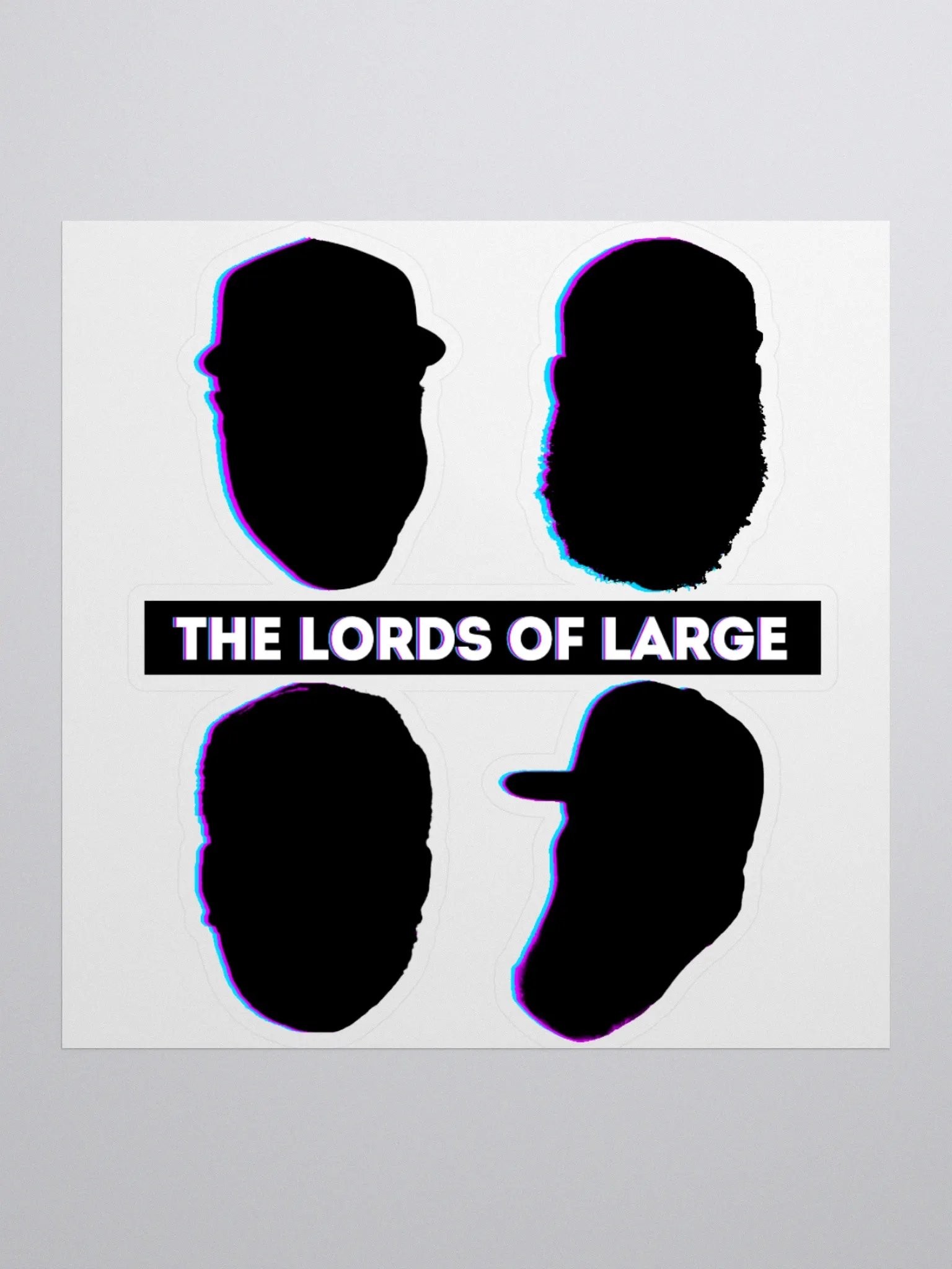 The Lords of Large Sticker Black product image (1)
