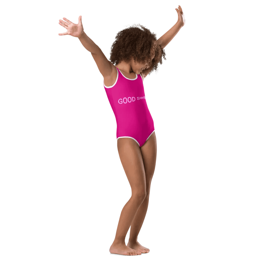 Good Swim Pink on Fuxia Kids Swimsuit product image (5)
