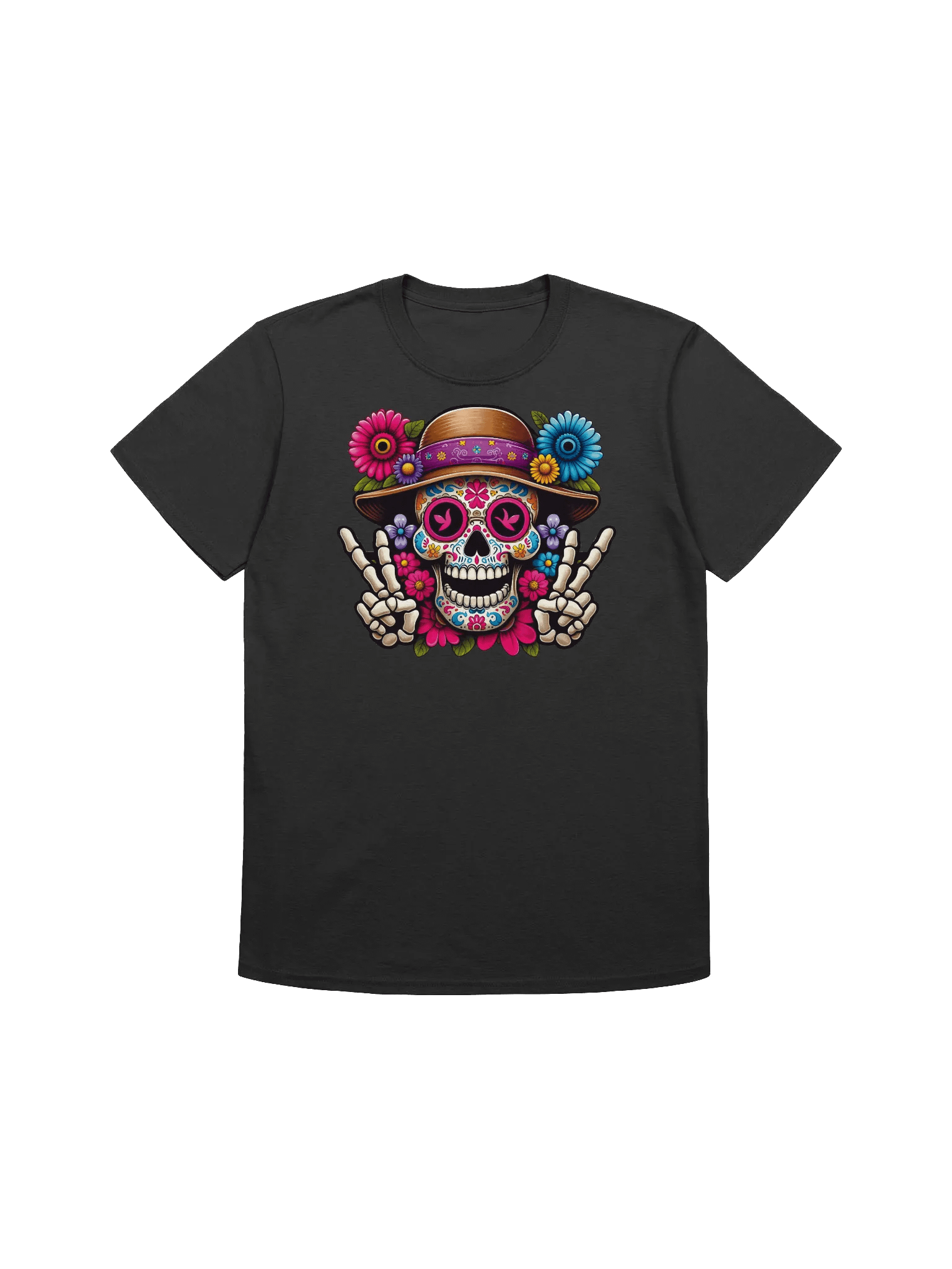 Sugar Skull Art - Día de los Muertos Delight T-Shirt product image (1)