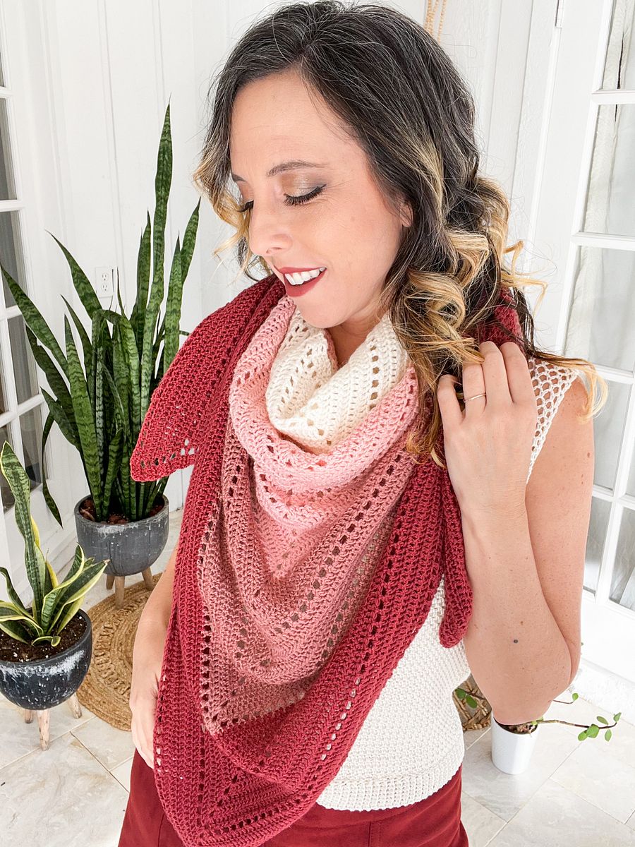 Triangle Crochet Shawl Pattern by Briana K Designs product image (8)