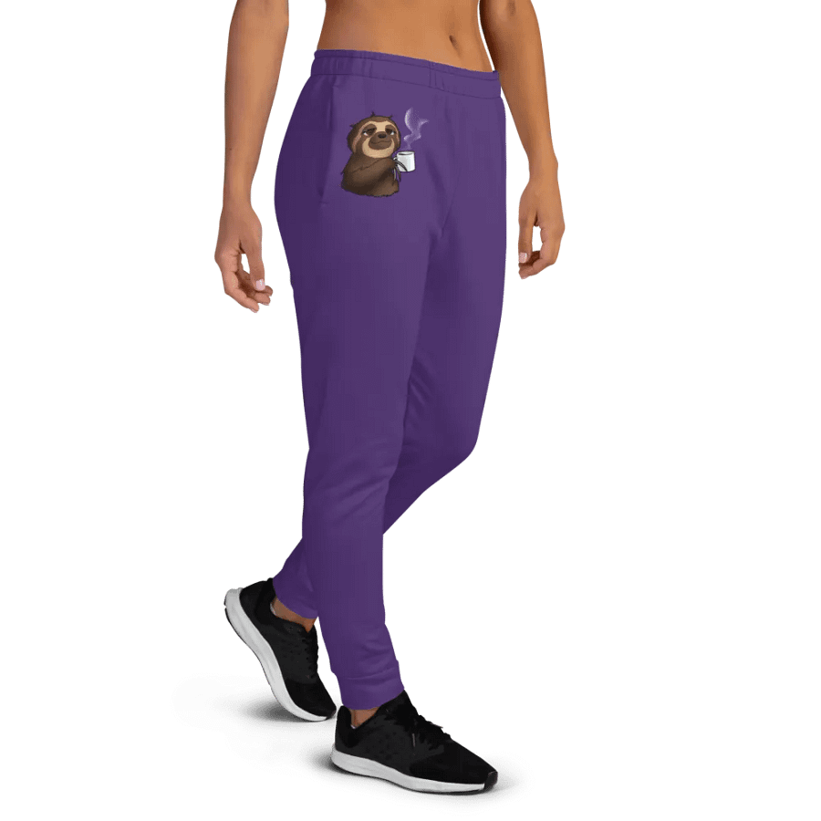 Sloth Serenity Women's Purple Joggers product image (4)