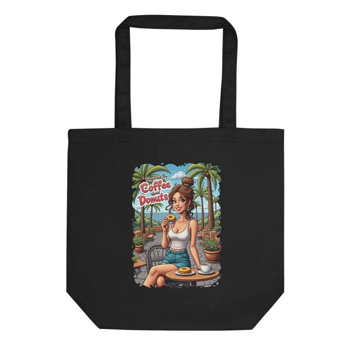 Powered By Coffee and Donuts Tote Bag product image (1)