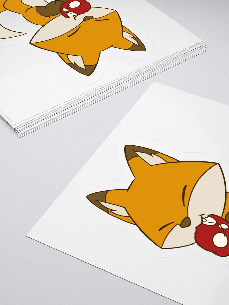 Fox Noming Mushroom Sticker product image (4)