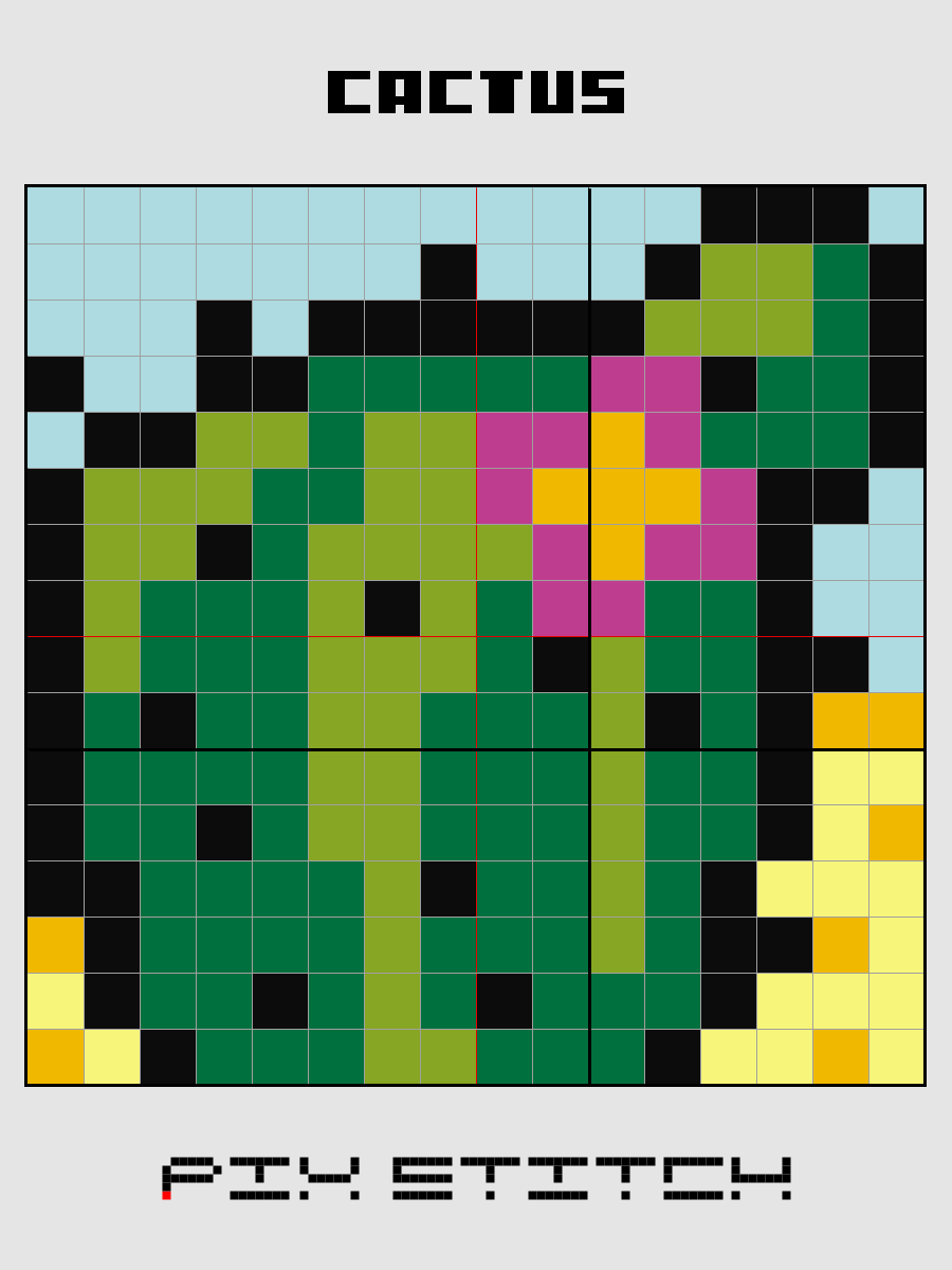 Cactus Pixel Art product image (2)