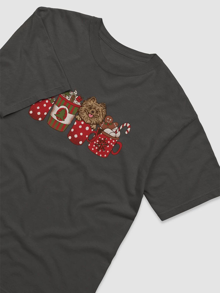 Cute Pomeranian in a Christmas Cup T-Shirt | Funny Christmas Pup in a Cup product image (26)