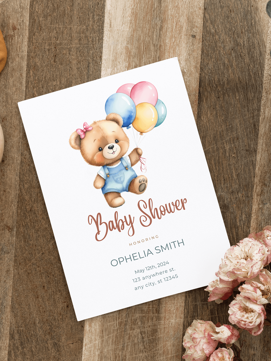 45+ Cute Bear Baby Shower Clipart Bundle product image (5)