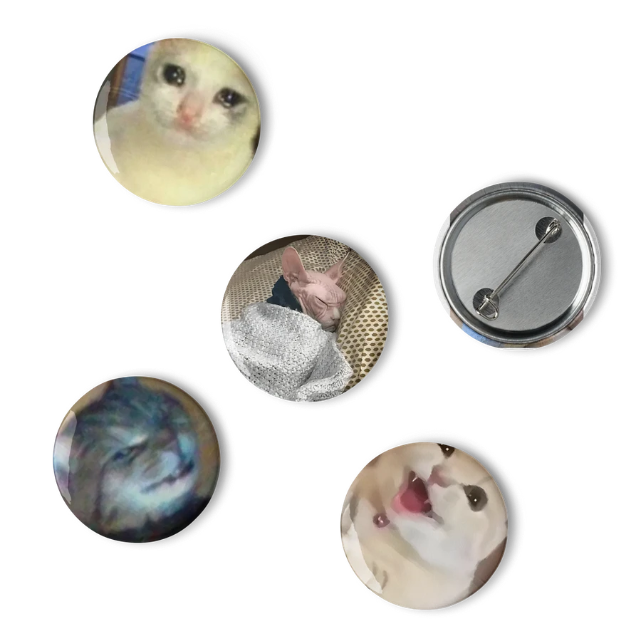 Set of Pin Buttons: Meme Cats 48 product image (6)